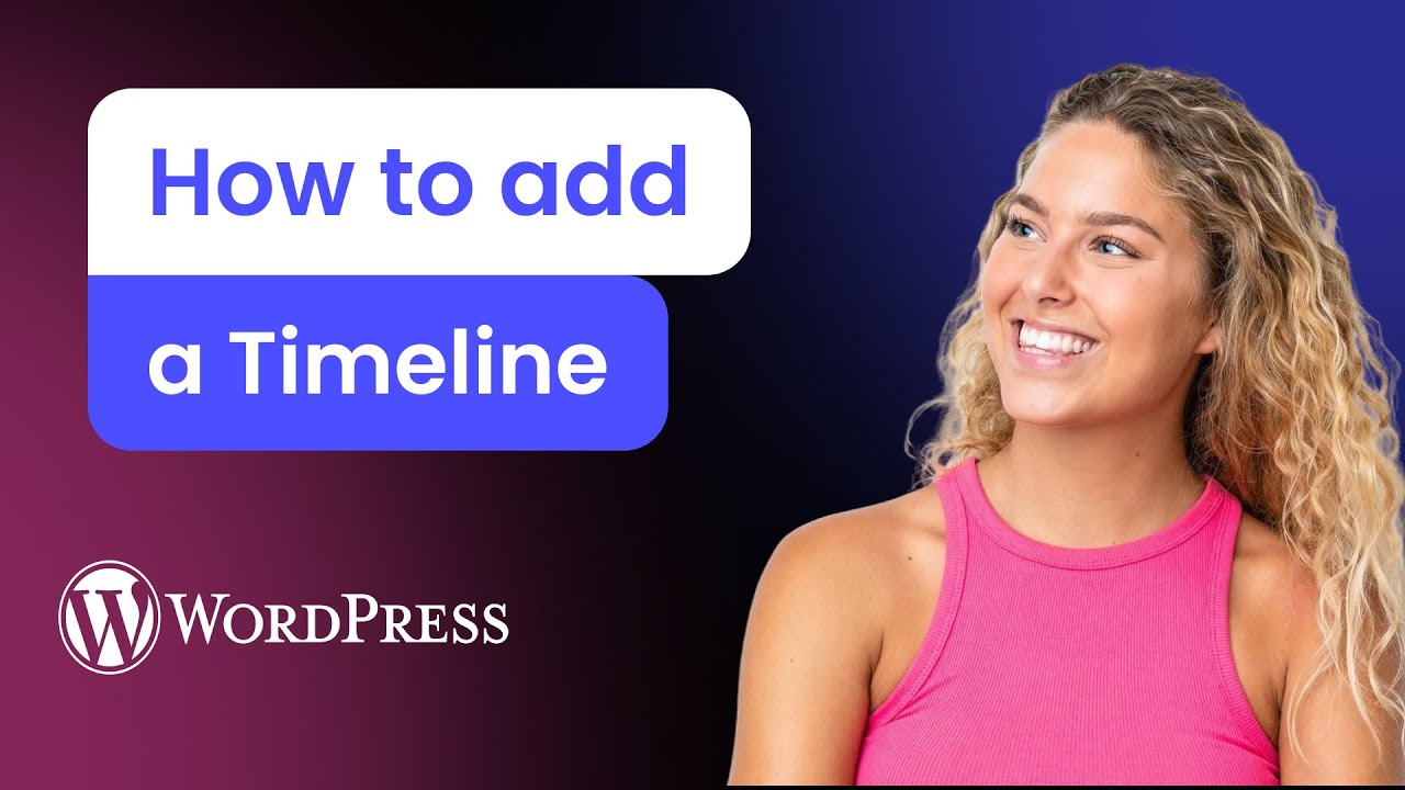 How to add a Timeline to WordPress