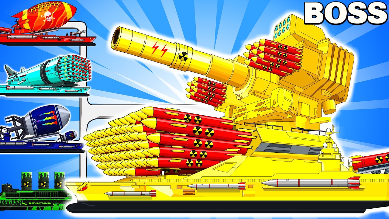The NEW Missile Titan UP  SUPER ROCKETS COMBINED WITH ABYSSAL CRUISER vs MEGA BOSS