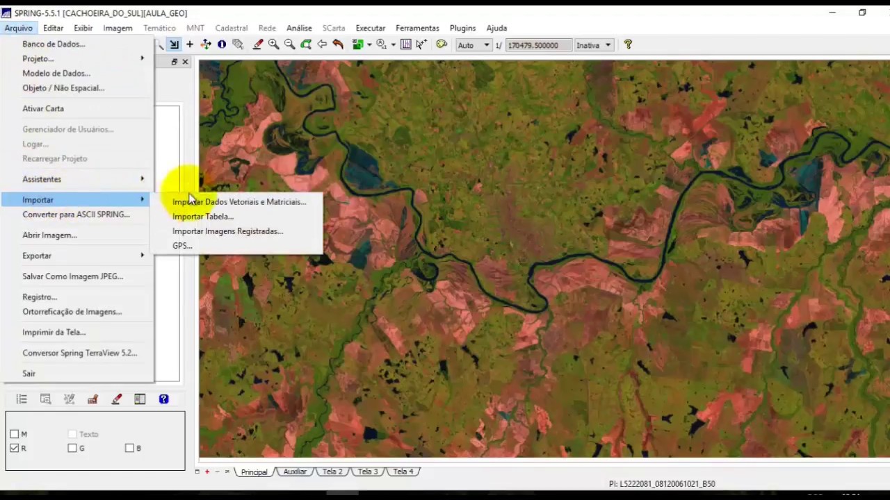 Primeiros Passos no Spring - Banco de Dados, Projeto, Imagens e Perímetro Municipal