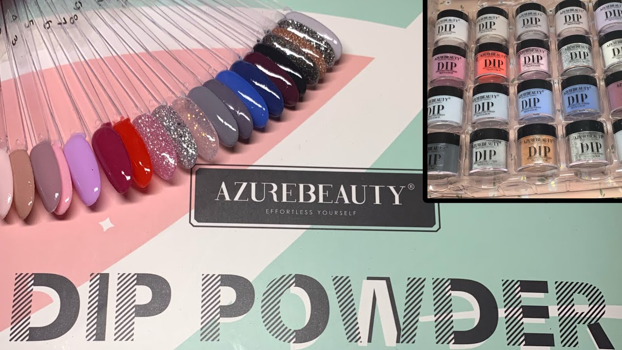 AZUREBEAUTY Dip Powder Kit Unboxing and Swatches