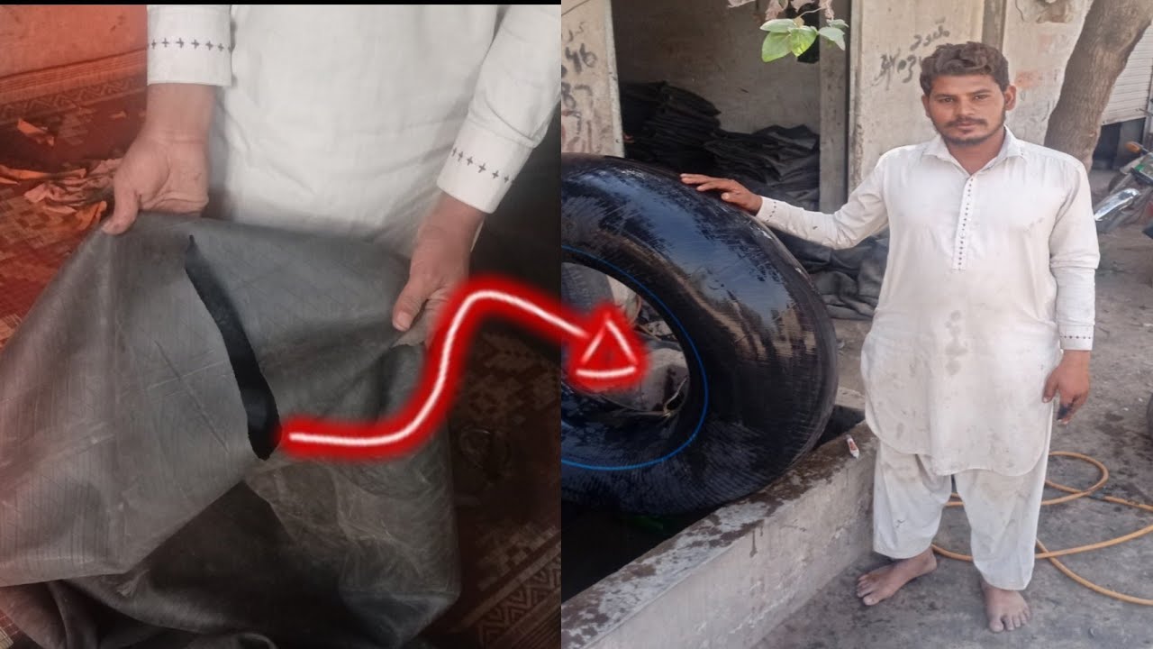 How to Amazing Inner 1120 truck  Tube repairing technique ! inner tube skill Restoration repairing .