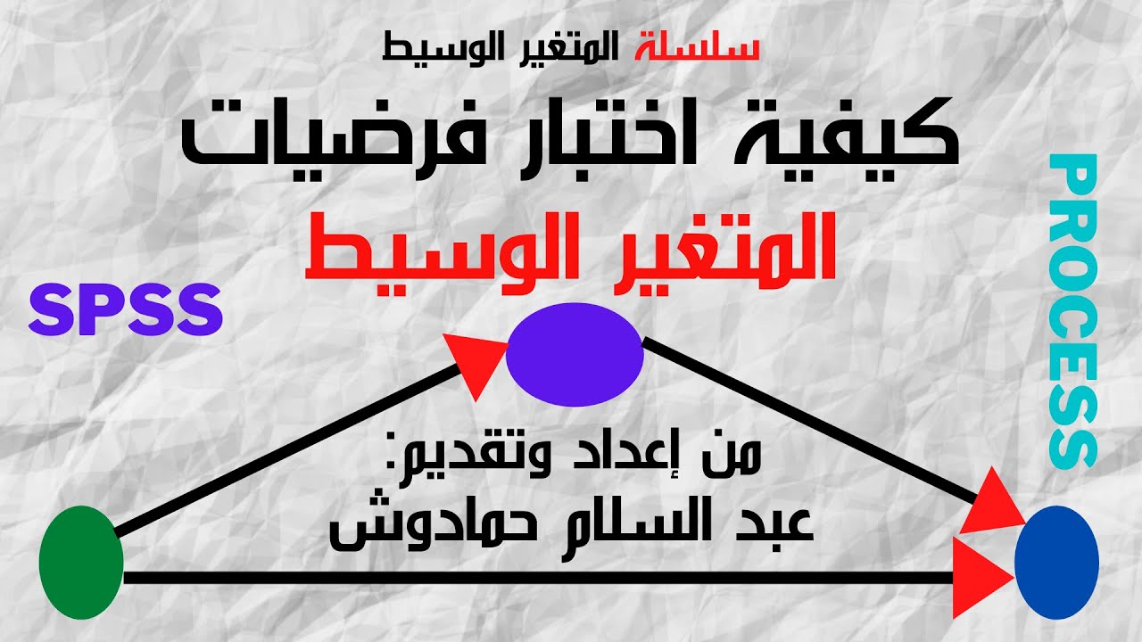 Test mediation mediator variable hypothesis كيفية اختبار فرضية فرضيات المتغير الوسيط الوساطة التوسط
