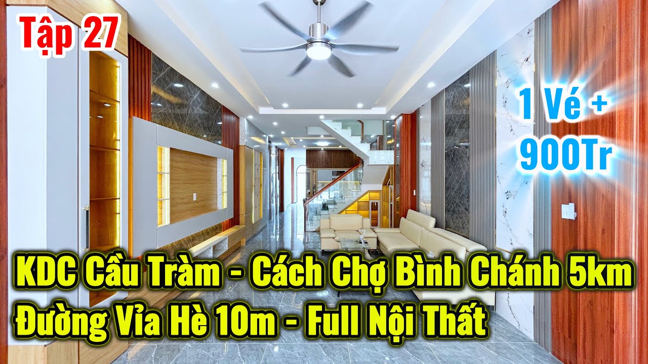 KDC Cầu Tràm 300 Căn , Đường 10m 1 Lầu 3PN Full Nội Thất 4m5x27m Xây Full Đất | 1 Tỷ Nhận Nhà