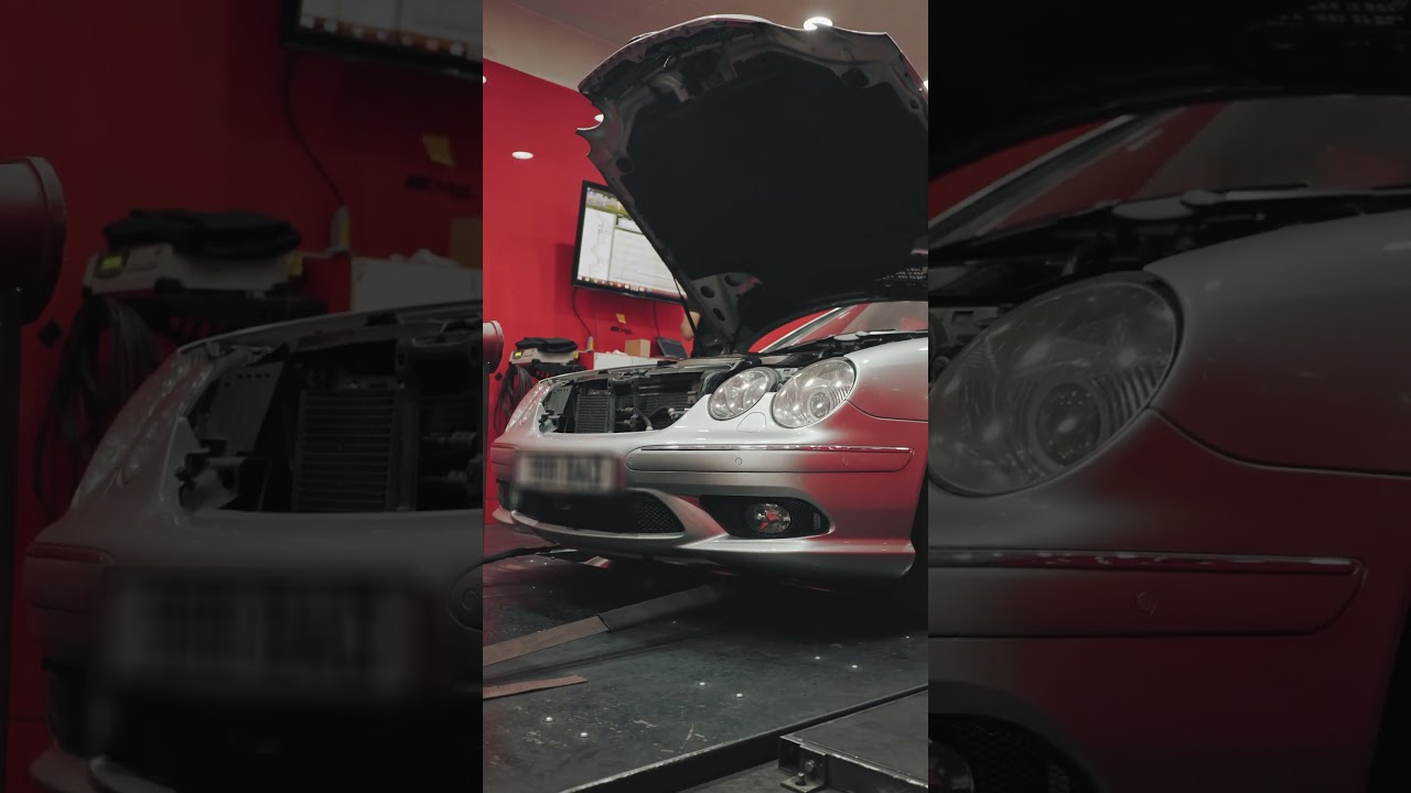 We had this Mercedes CL55 AMG come to us for our STAGE 1 Map & Dyno + 77MM Pulley Upgrade! 🔥💨