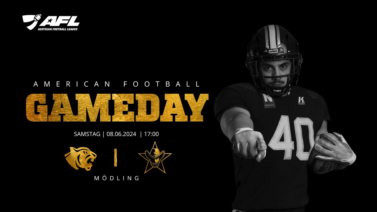 LIVESTREAM - AFL WEEK 9 - Prague Black PANTHERS at Mödling RANGERS