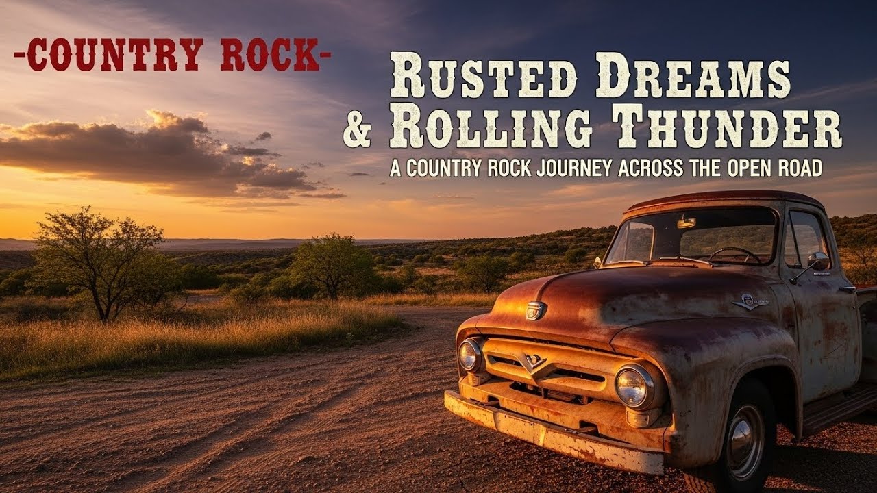 -COUNTRY ROCK-  Rusted Dreams & Rolling Thunder: A Country Rock Journey Across the Open Road