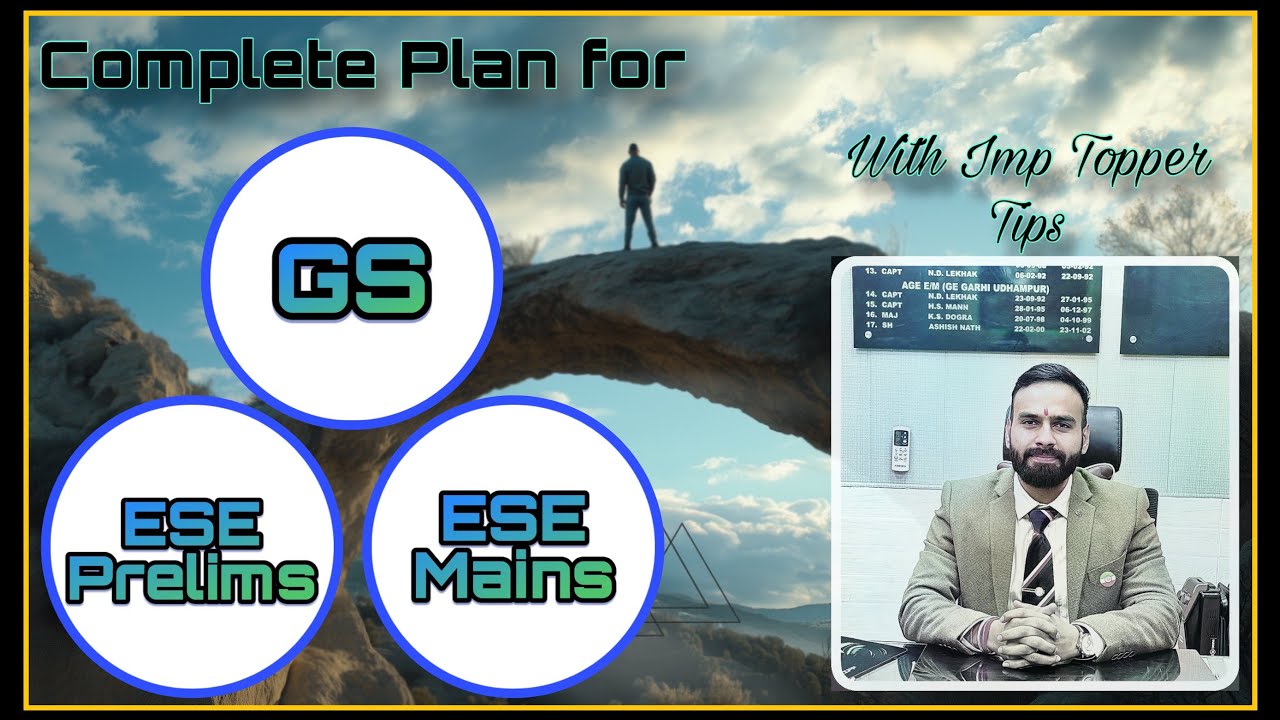 Complete study plan for ESE GS, Prelims, Mains exam | GS paper tips | Imp exam hacks | Daily Routine