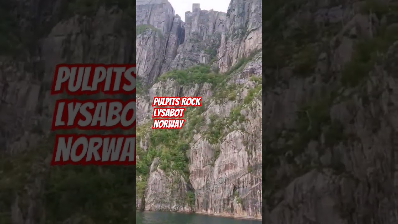 PULPIT ROCK FROM LYSABOTN FJORD #pulpitrock, #preikestolen #lysabotn, #lysabotnfjord, #norway