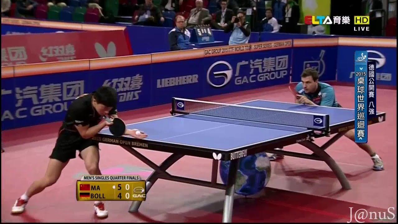 2015 German Open MS-QF: MA Long - BOLL Timo [HD] [Full Match/Chinese]