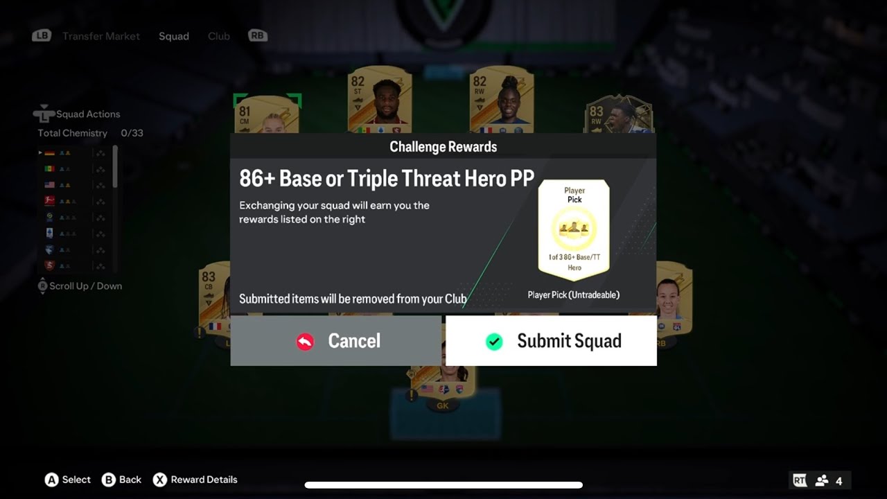 Fc 24 86+base/triple threat hero player pick sbc W🇵🇹👀