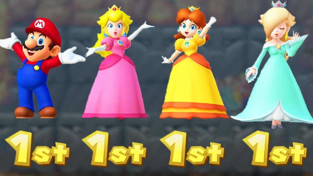 Mario Party 10 - Coin Challenge - Mario vs Peach vs Daisy vs Rosalina