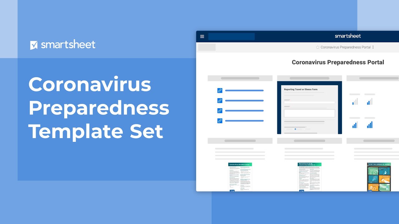 Coronavirus preparedness template set overview and demo