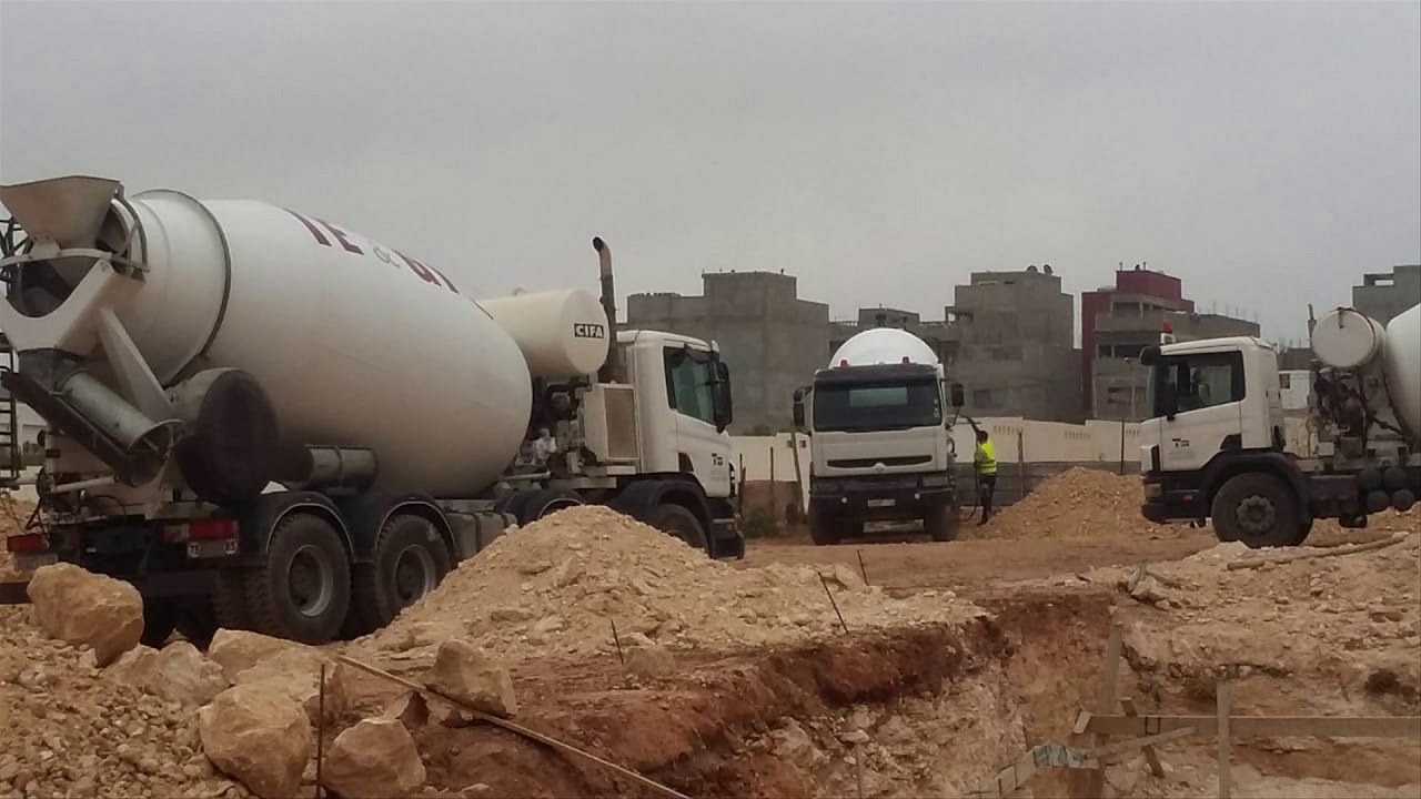 تشييد  مسجد يوسف ابن تاشفين بانزا العليا اكادير المغرب المرحلة 1 سنة 2019