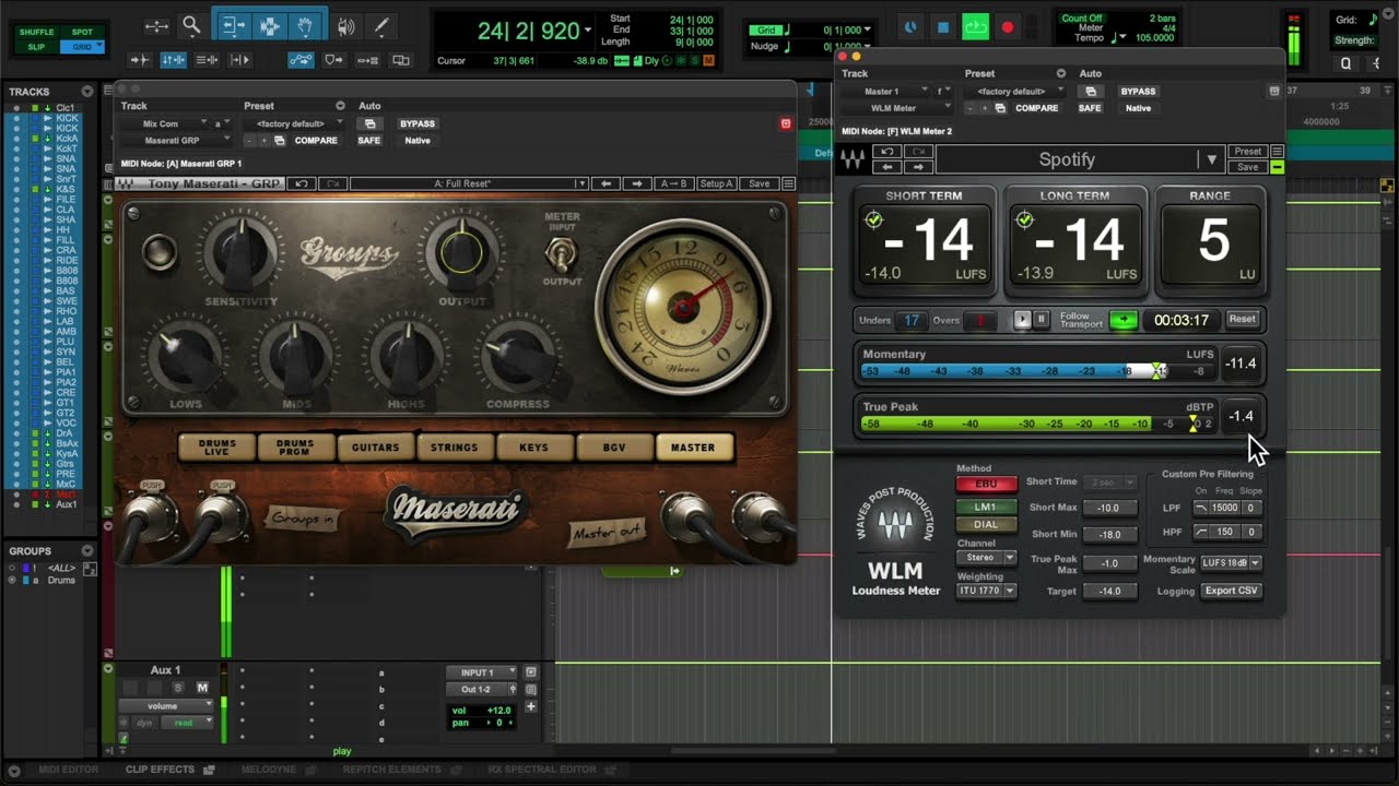 Probando el Maserati GRP de Waves / Sirve para Masterización?