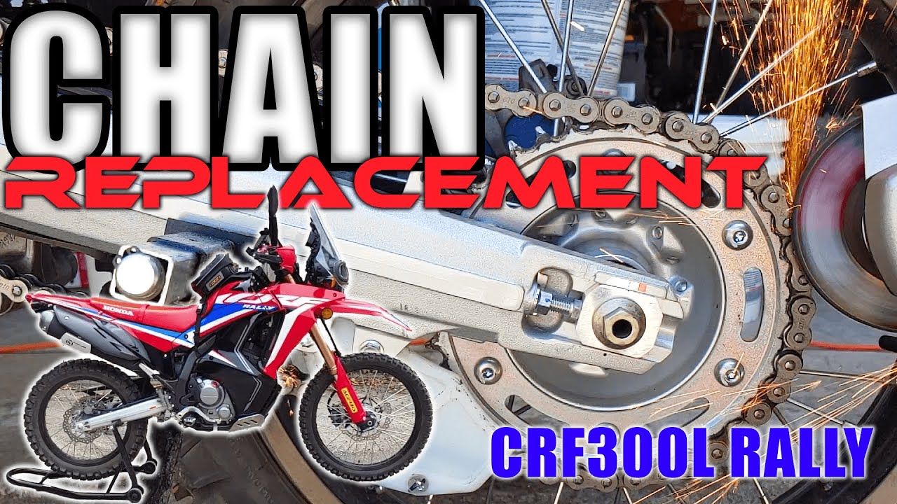 Замена цепи на Honda CRF300L / Rally с указанием размеров инструментов и моментов затяжки (заклёп...