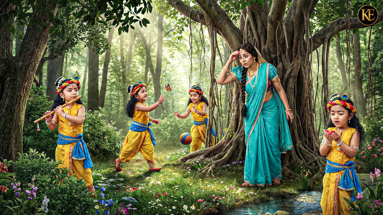 जंगल में चार-चार कान्हा को खेलते देख मैया हुई बेहोश! | यशोमती मईया के नंदलाला | Shree Krishan leela