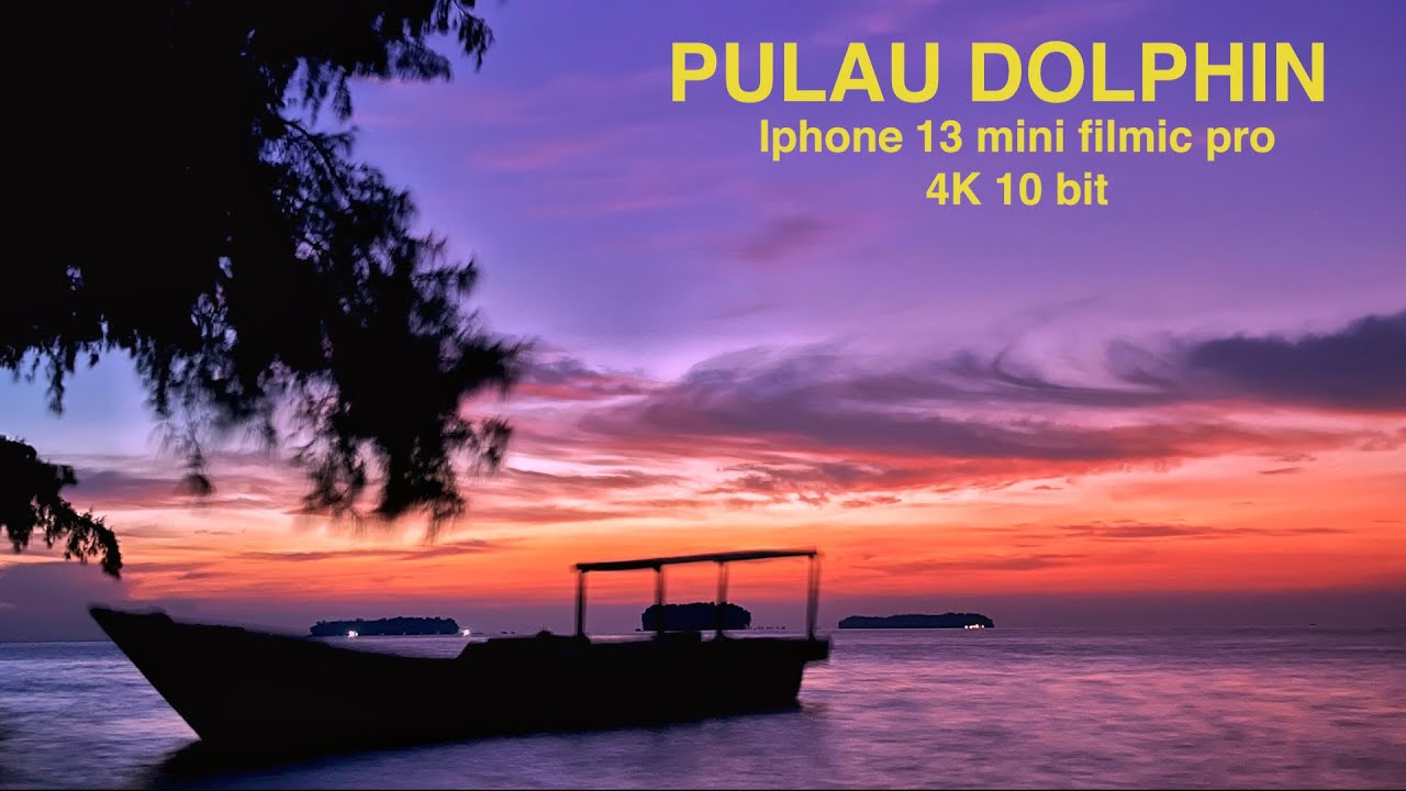 iphone 13 mini 4k 10 bit filmic pro Log V3 || pulau dolphin