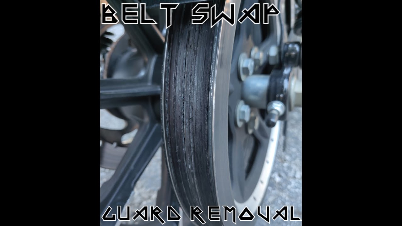 Belt Removal & Belt Guard Removal | Harley Iron 883