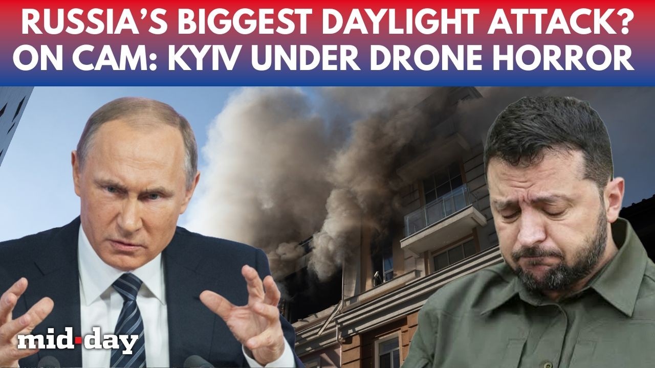 Russia HAMMERS Kyiv In SHOCKING Daylight Drone Barrage; Railways, Fuel Stations And Infra HIT