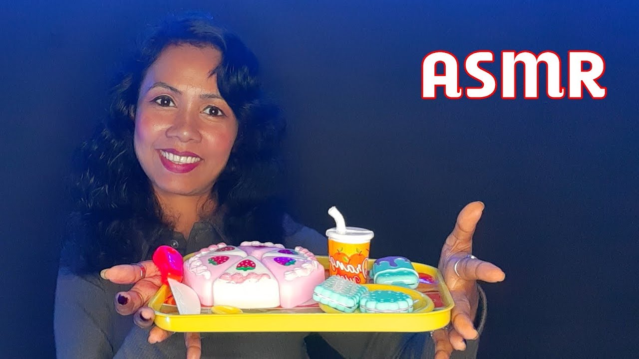 Asmr | asmr eating fake foods 😋😴 mouth sounds (fake foods mukbang)