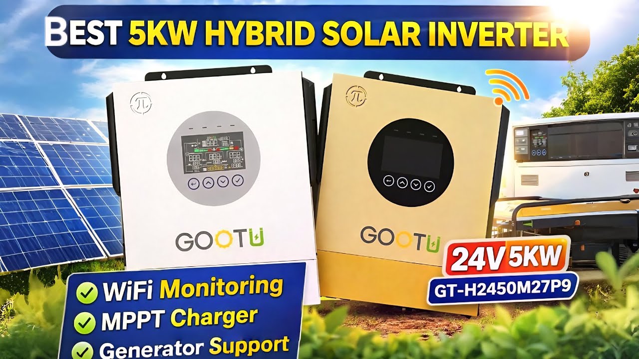 Gootu 5KW 24volt Hybrid Solar Inverter 🔥 | 📞 6260862296 | #gootu #gootuinverter #hybridsolarinverter