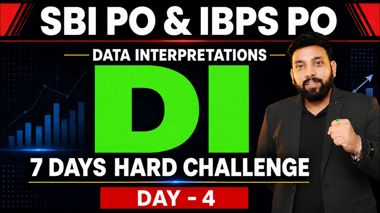 7 Days DI Hard Challenge 🔥 | High Level | Data Interpretation | SBI PO 2025 & IBPS PO 2025 | Day #4
