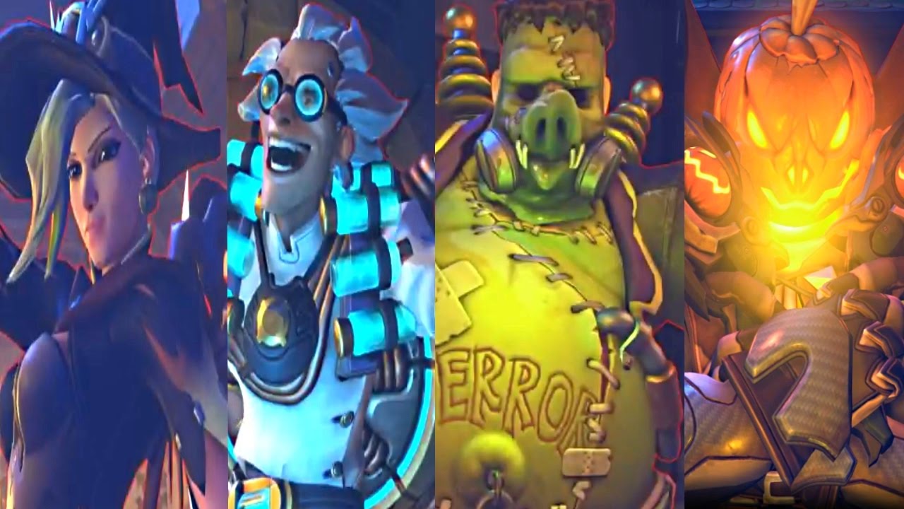 Overwatch: КРЮКЕНШТЕЙНЫ МЕСТЯТ ВСЕМ ВИДЕОСЦЕНАМ/КИНЕМАТОГРАФИЯМ! (ХЭЛЛОУИН 2016)