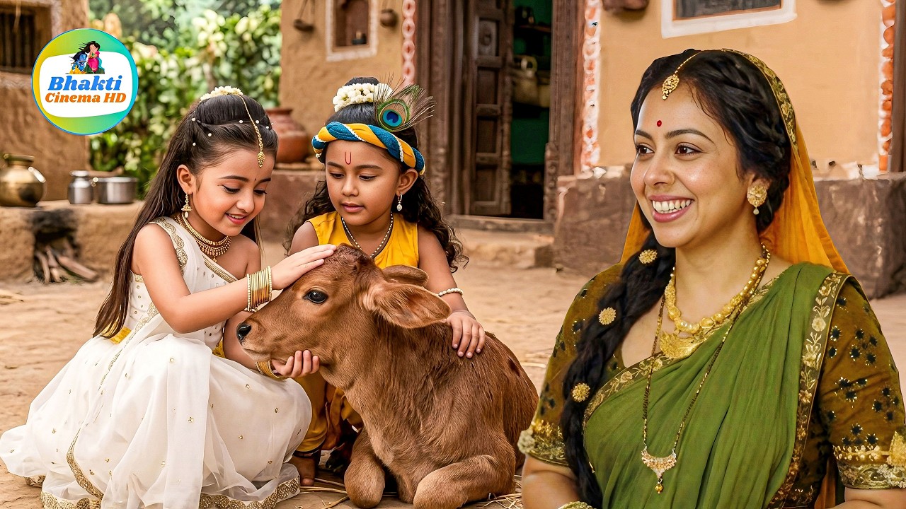 कान्हा और राधा का गाय के प्रति स्नेह देख मैया हुई खुश || Yashomati Maiya Ke Nandlala
