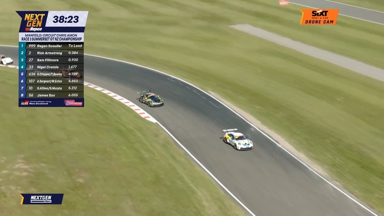 Race 3 Start - Summerset GT NZ Championship - Manfeild Grand Finale