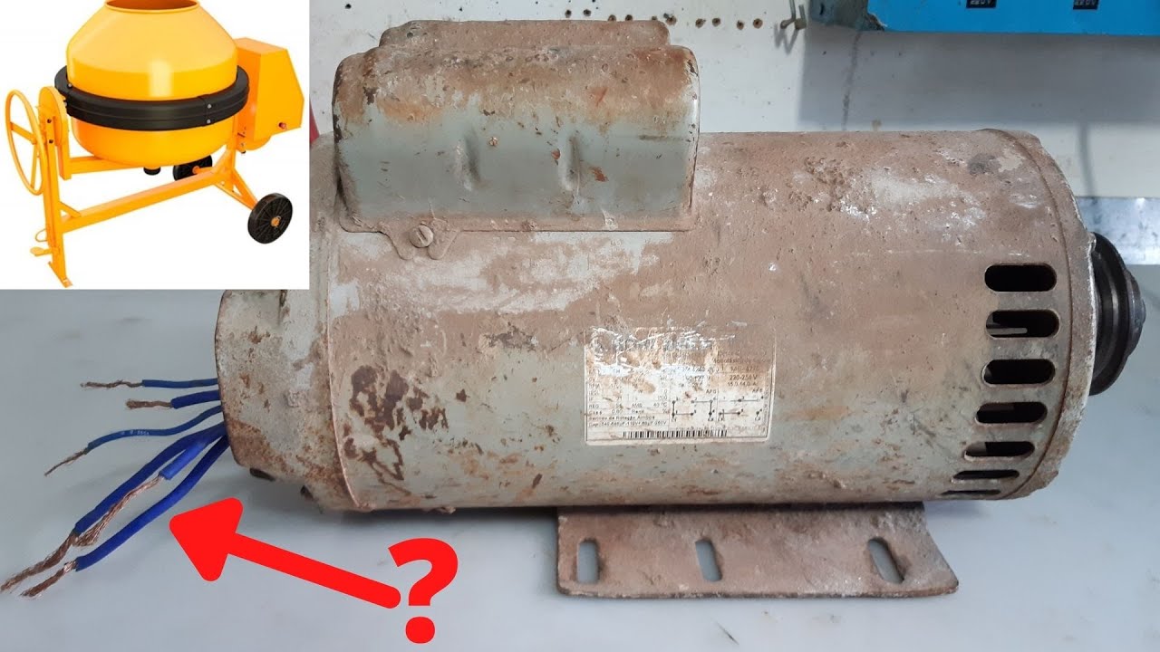 🚨Motor de betoneira monofásico 3cv | Como identificar os fios sem marcação e ligar em 110 ou 220v
