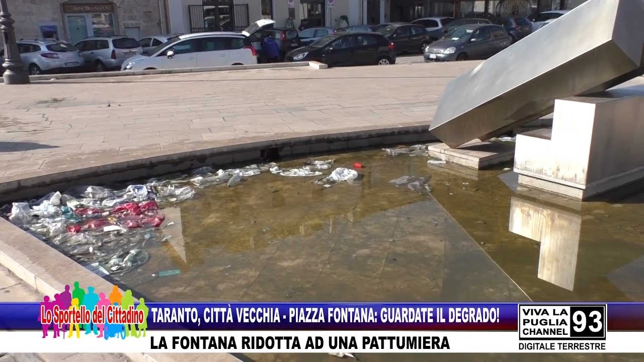 TARANTO, CITTÀ VECCHIA - PIAZZA FONTANA: GUARDATE IL DEGRADO!