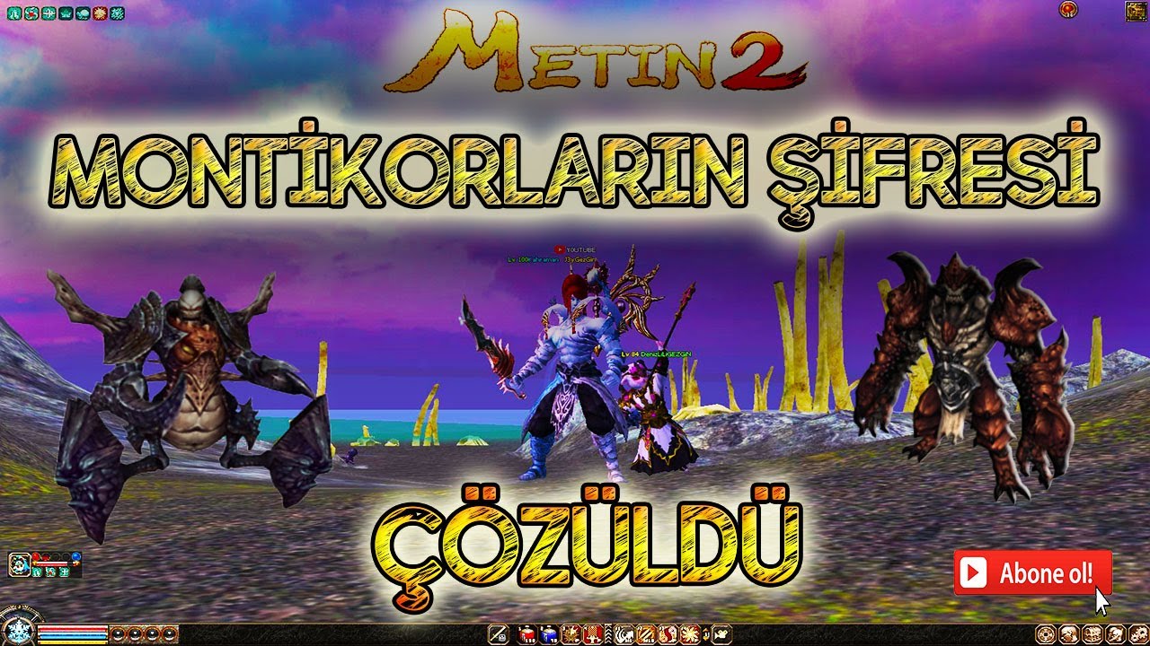Metin2 MONTİKORLARIN ŞİFRESİ ÇÖZÜLDÜ - ByGezGin METİN2TR
