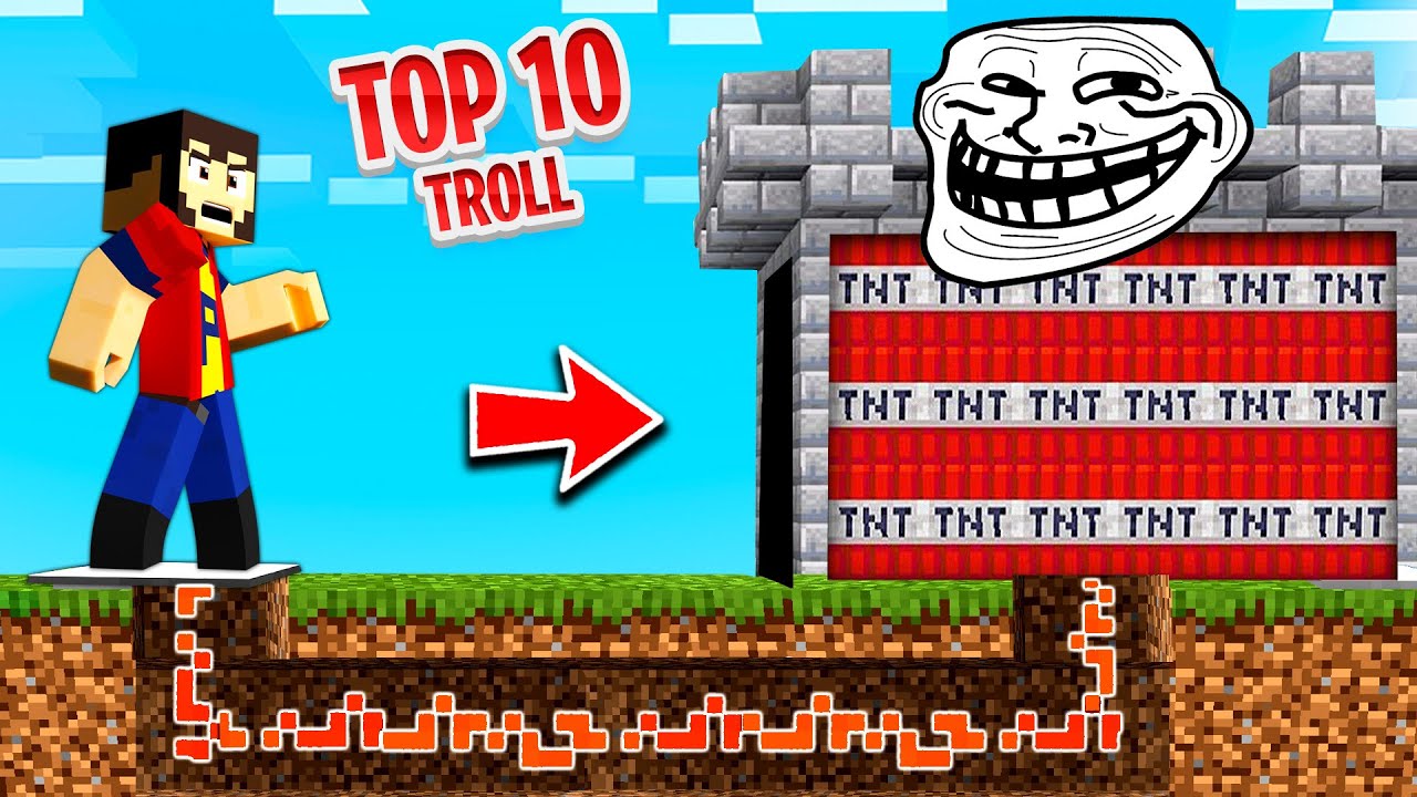 TOP 10 TROLLURI in MINECRAFT !