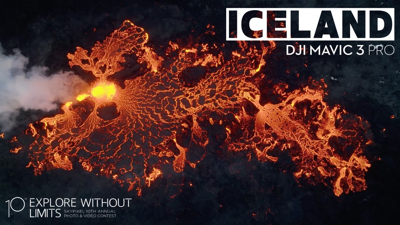 DJI Mavic 3 Pro | Erupting Volcano in Iceland | SkyPixel