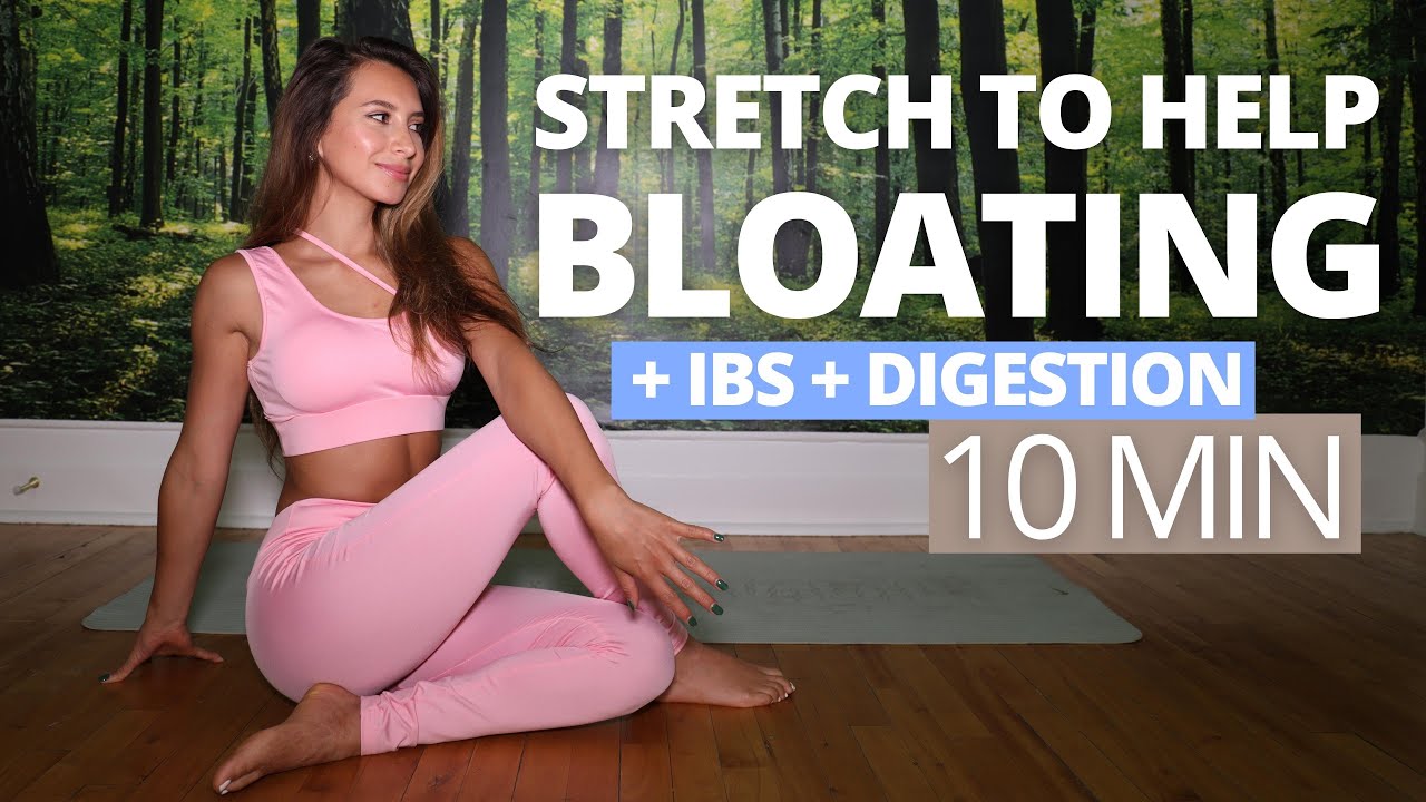 10 MIN STRETCHES to Help Bloating, Digestion & IBS | Stretches for When You Overeat / Daniela Suarez
