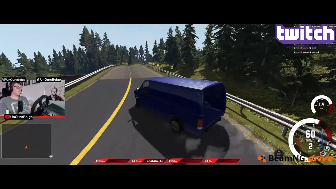 VOD Twitch d'une petite session Drift tranquille et détendue sur BeamNG.drive