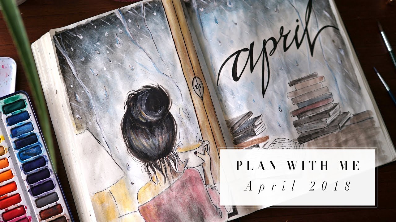PLAN WITH ME | APRIL 2018 BULLET JOURNAL IDEAS | ANN LE