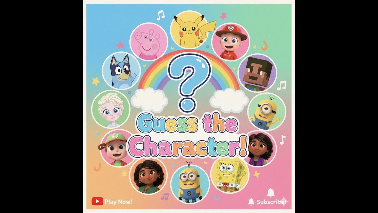 Guess the Character!  Fun Kids Quiz Netflix & YouTube Favorites