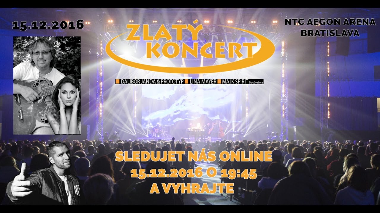 Zlatý koncert 2016 - Priamy prenos