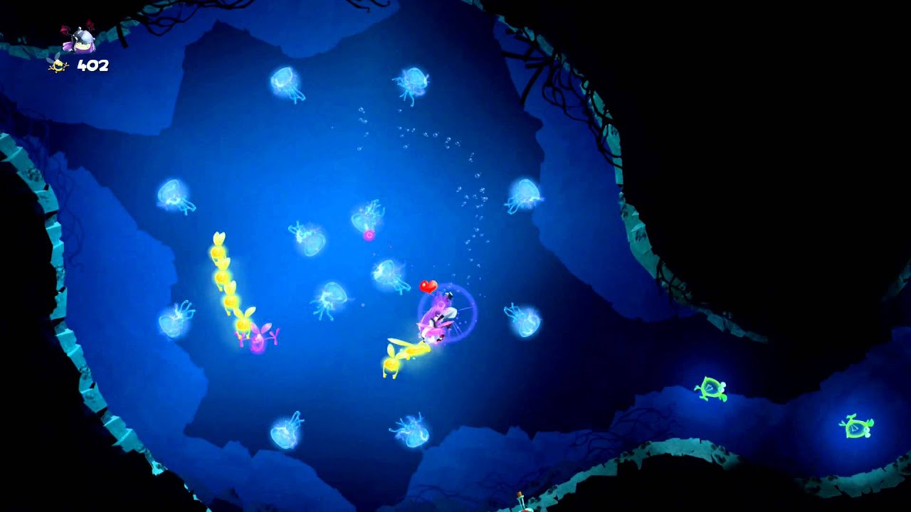 Rayman Legends Back To Origins Sea Of Serendipity Swiming With The Stars All Teensies Walkthrough