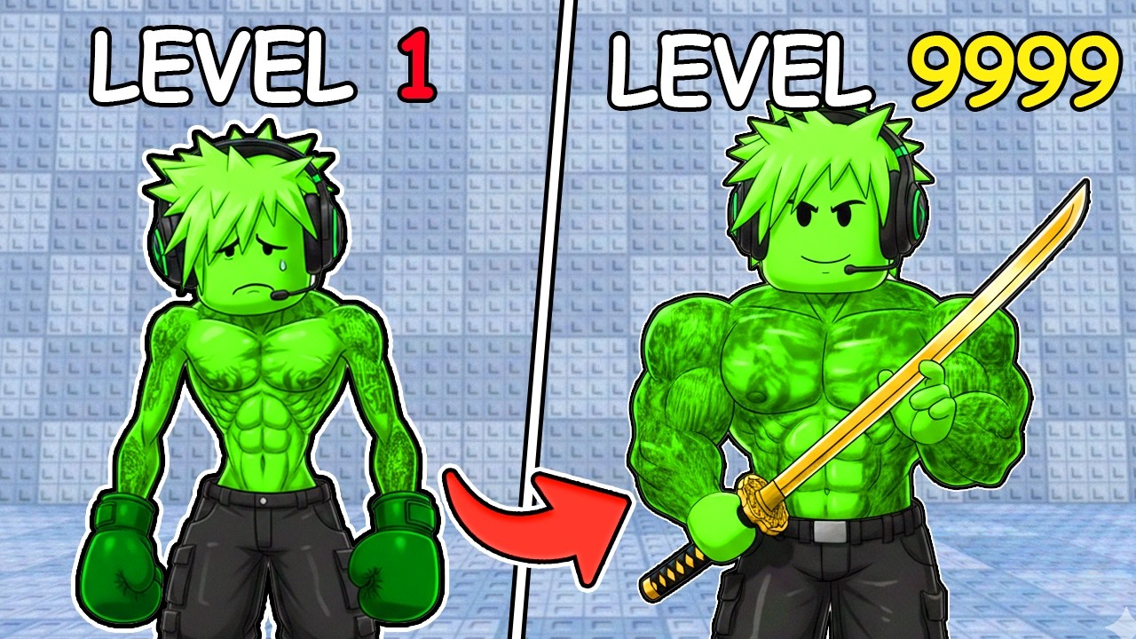 From Noob To Master Warrior in +1 Strength Per Kill Roblox