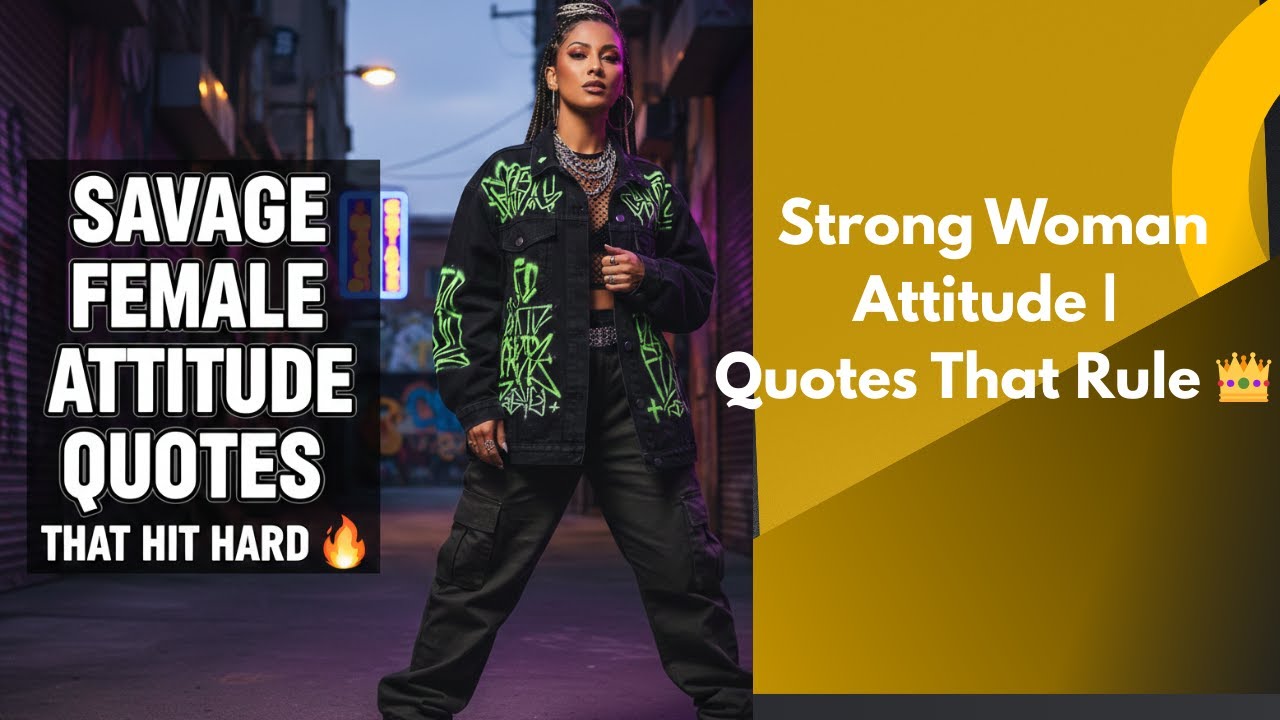 Savage Female Attitude Quotes That Hit Hard 💥