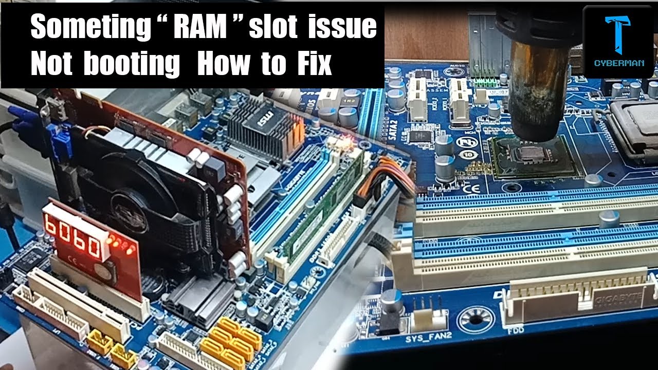 (North bridge Fix) someting ram slot problems loop reset not booting