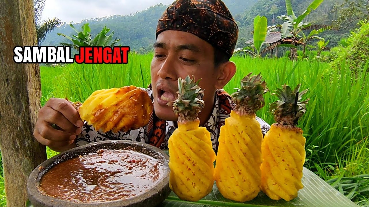 RUJAK NANAS SAMBAL KACANG‼️SAMBALNYA BIKIN JENGAT..