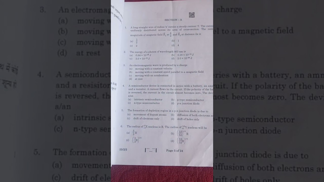 # physics # physics paper solution 2024 # cbse # class 12th # boardexam # boardexam2024 # cbseboard