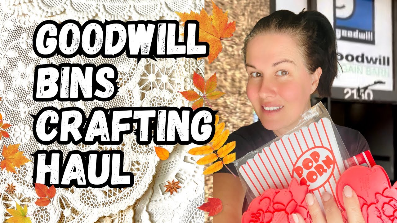 Goodwill Bins Haul ~ I Found some vintage Crafting Supplies