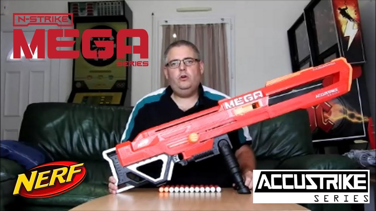 NERF MEGA THUNDERHAWK accustrike series test et présentation en français FR HD