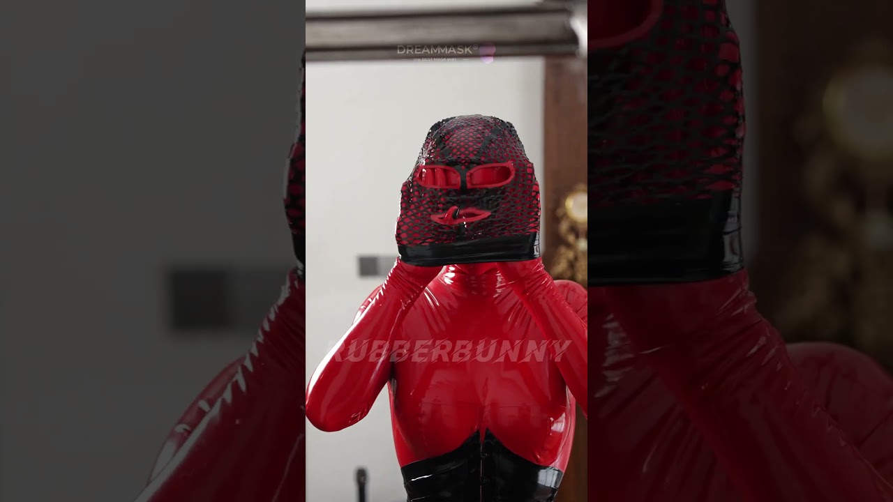 When the Red Catsuit Meets the Face of Desire 🔥 