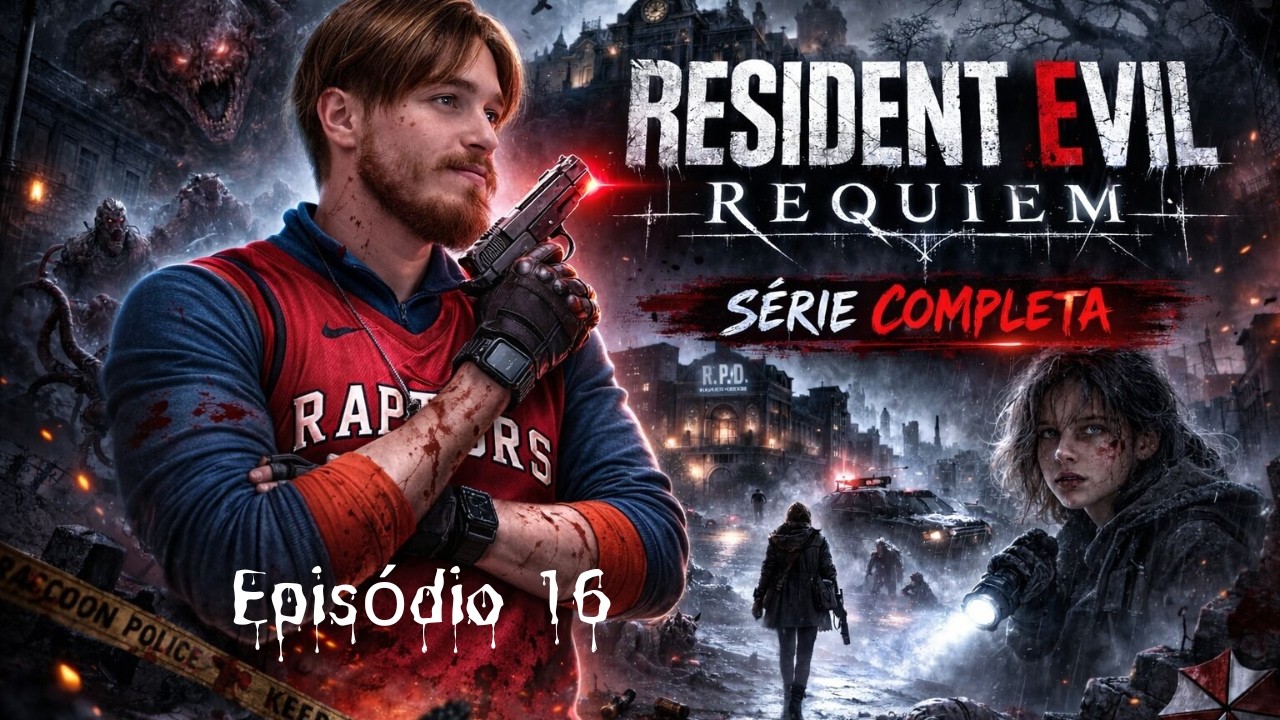 Resident Evil Requiem - Episodio 16 - Leon é o melhor motoboy que eu já vi!!