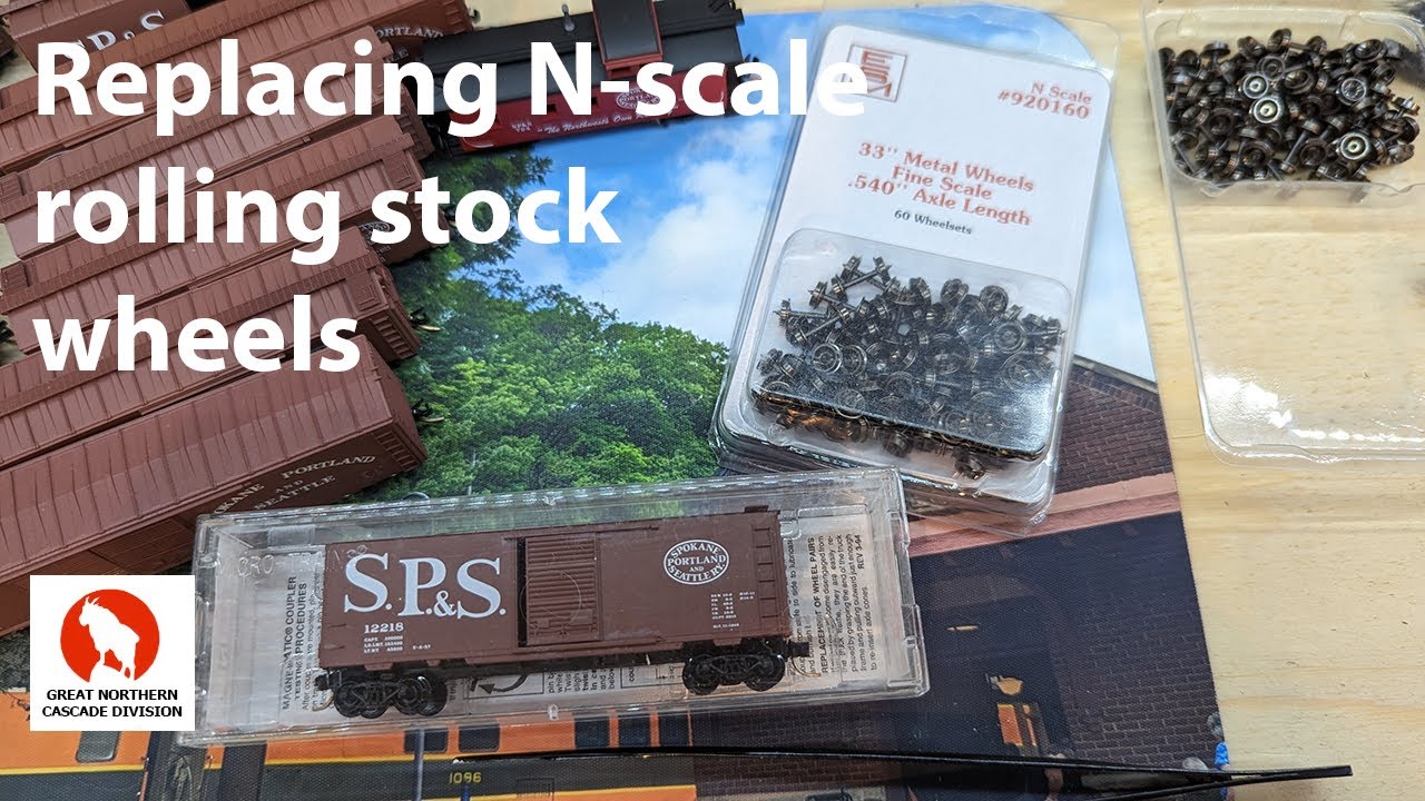 Replacing N-scale rolling stock wheels
